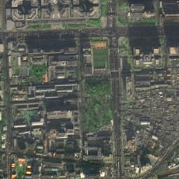 国瑞城东区社区卫星地图 - 北京市东城区崇文门外街道国瑞城东区社区